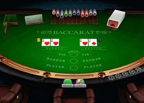 online baccarat table