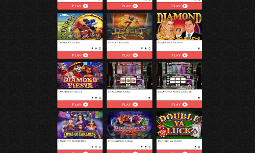 Casino games at Lucky Red Casino