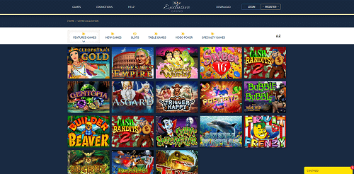 Exclusive Casino Game Selection