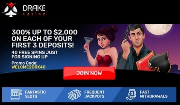 Drake Casino No Deposit Bonus