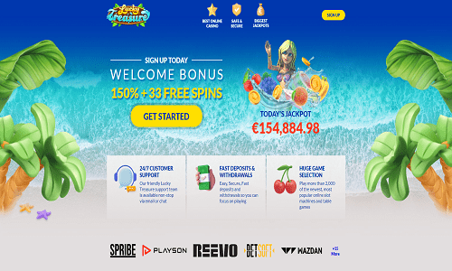 Welcome Bonuses Lucky Treasure Casino