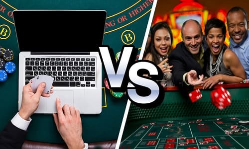 online casinos vs physical casinos gambling