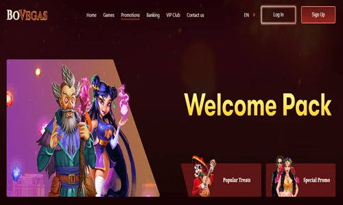 enjoy the bovegas casino welcome pack online