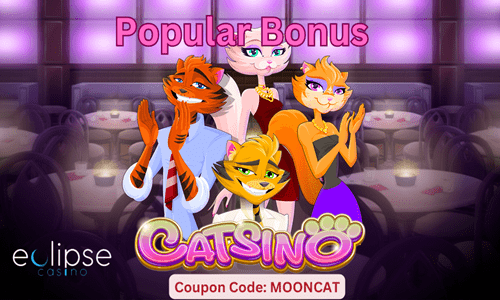 enjoy popular bonus mooncat on catsino slot at eclipse casino