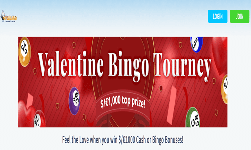 enjoy the valentine bingo tourney promotion at cyberbingo casino